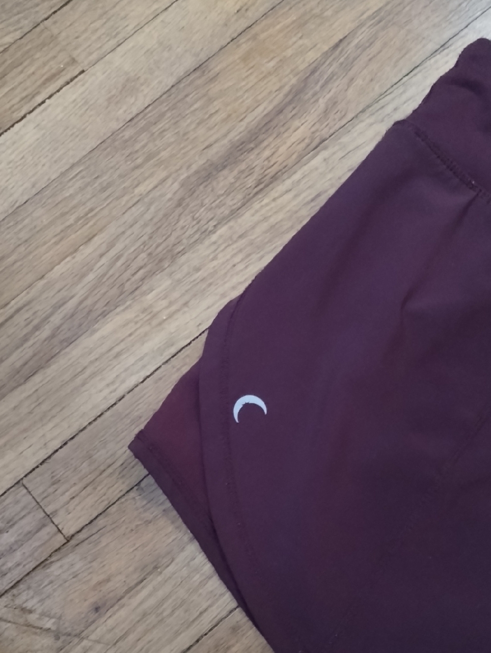 Women's Burgundy Active Shorts - Picture 3 of 6